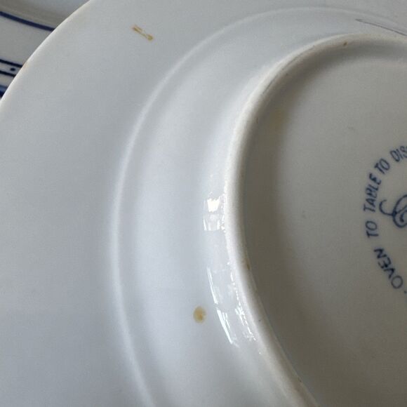 Mikasa Newport Blue and White Cera Stone 8" Salad Plates Set Of 2 - Picture 8 of 8